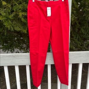 NWT CHICOS Ultimate Fit Slim Leg 0.5 Red Cuff Ankle Stretch Pant